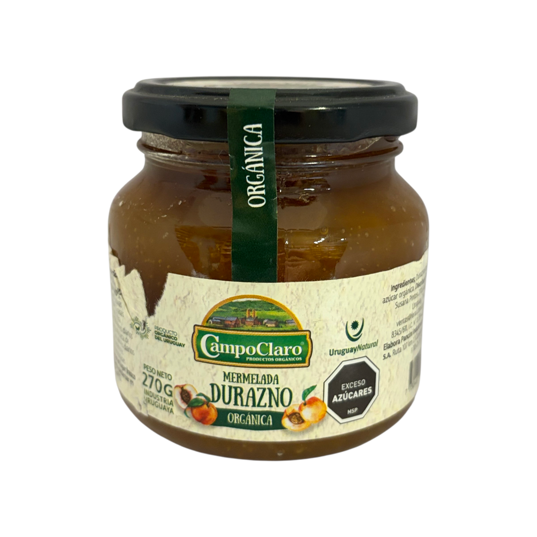 Mermelada de durazno orgánica CAMPO CLARO 270 gr