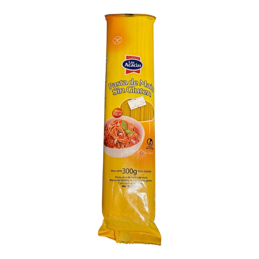 Pasta de maiz Spaghetti sin gluten LAS ACACIAS