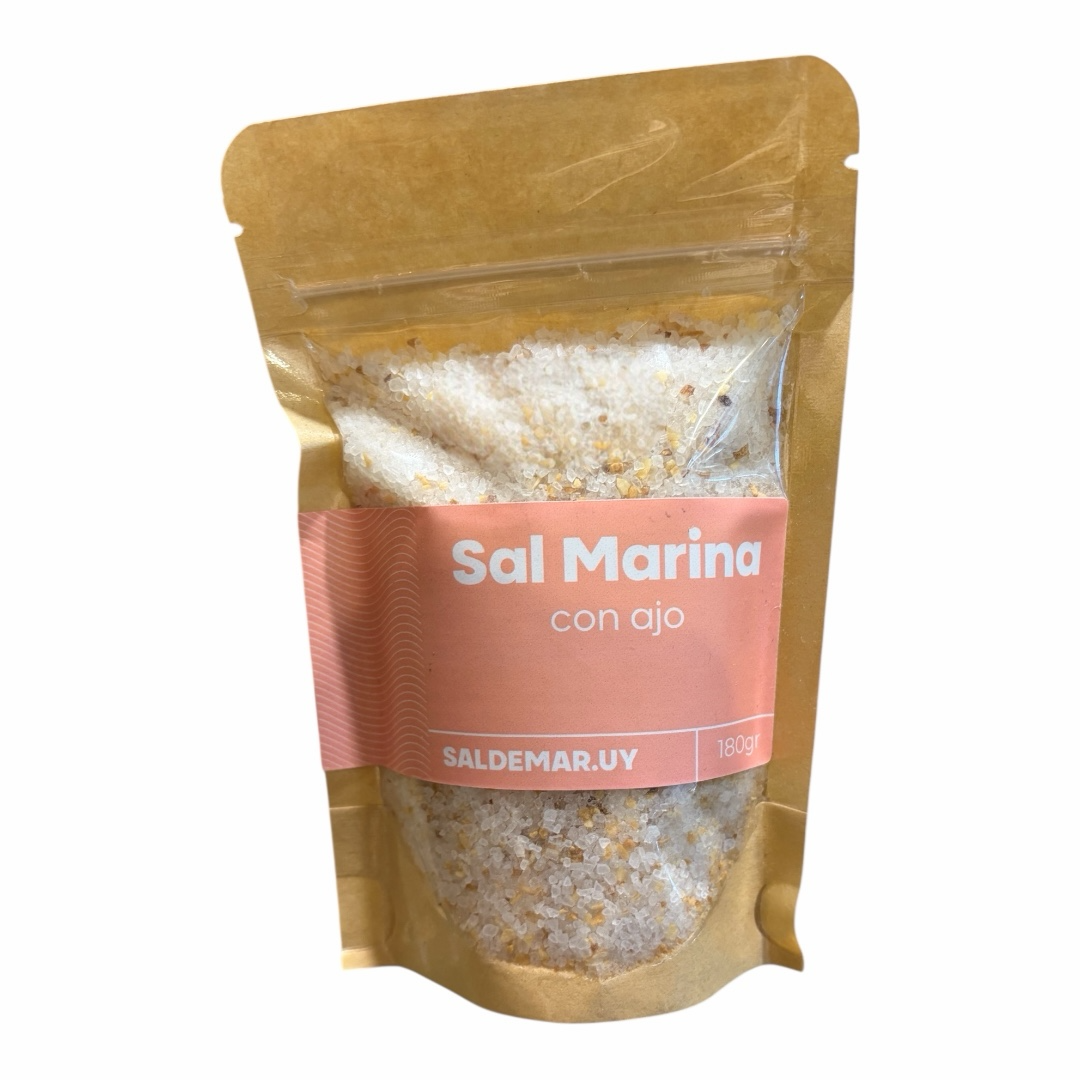 Sal Marina con Ajo SALDEMAR 180 gr.