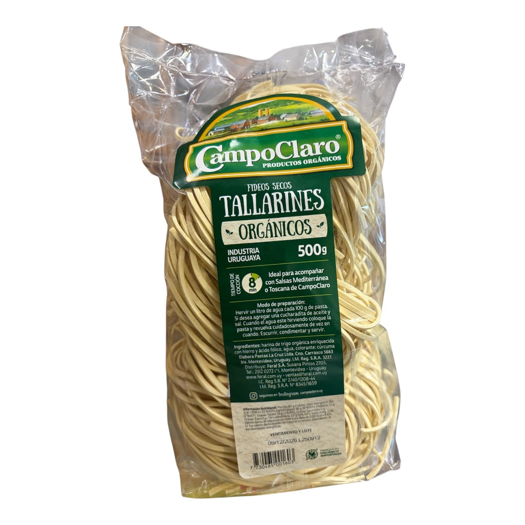 Tallarines orgánicos CAMPO CLARO 500 gr