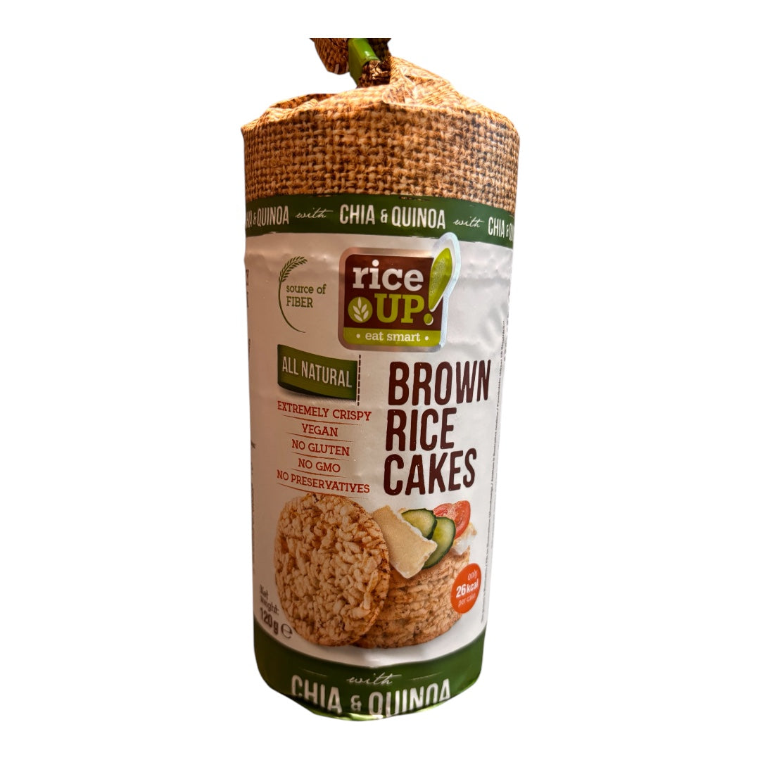 Galletas De Arroz chia y quinoa sin sal s sin sluten Rice Up 120g