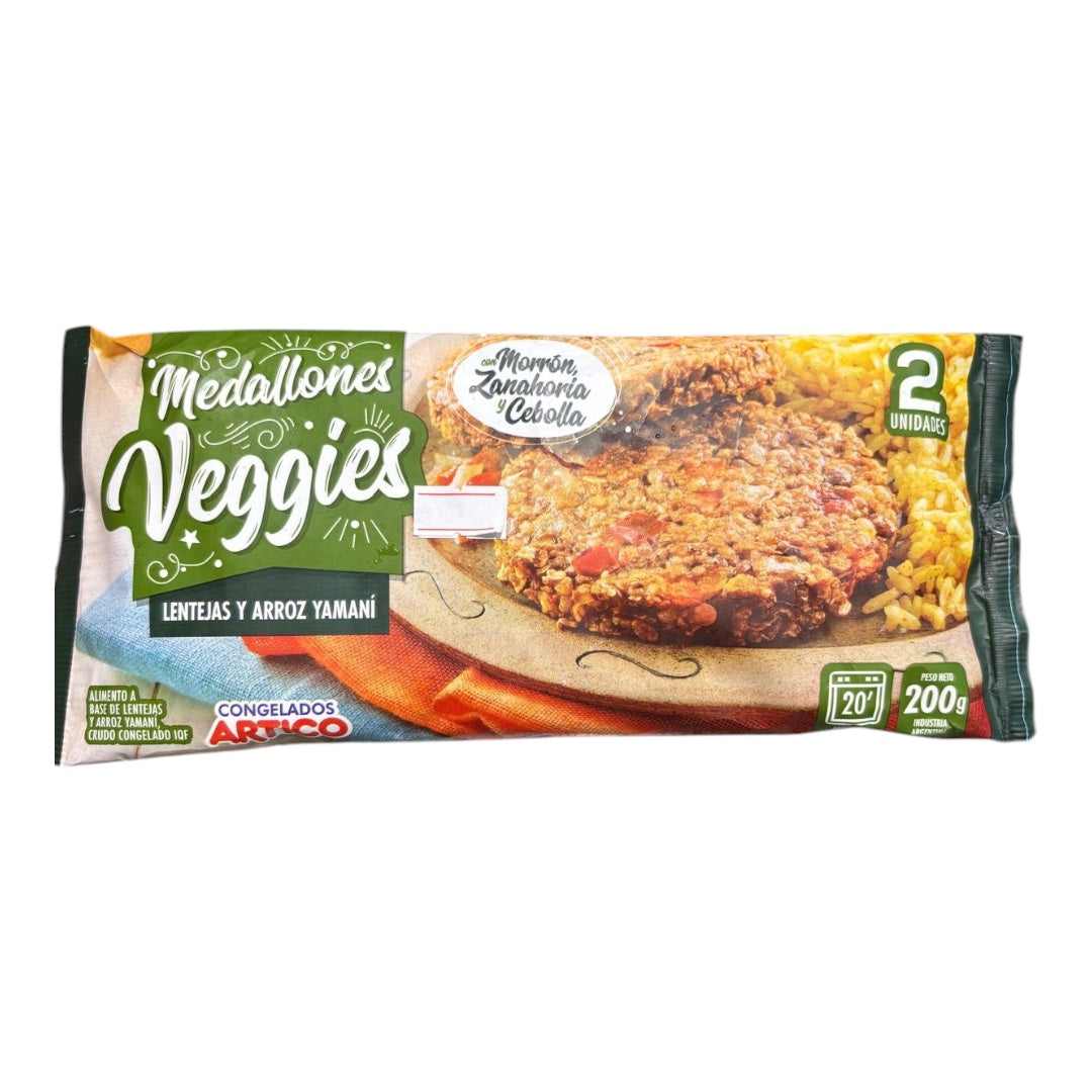 Veggie Burger lentejas y arroz yamaní ARTICO x 2 un