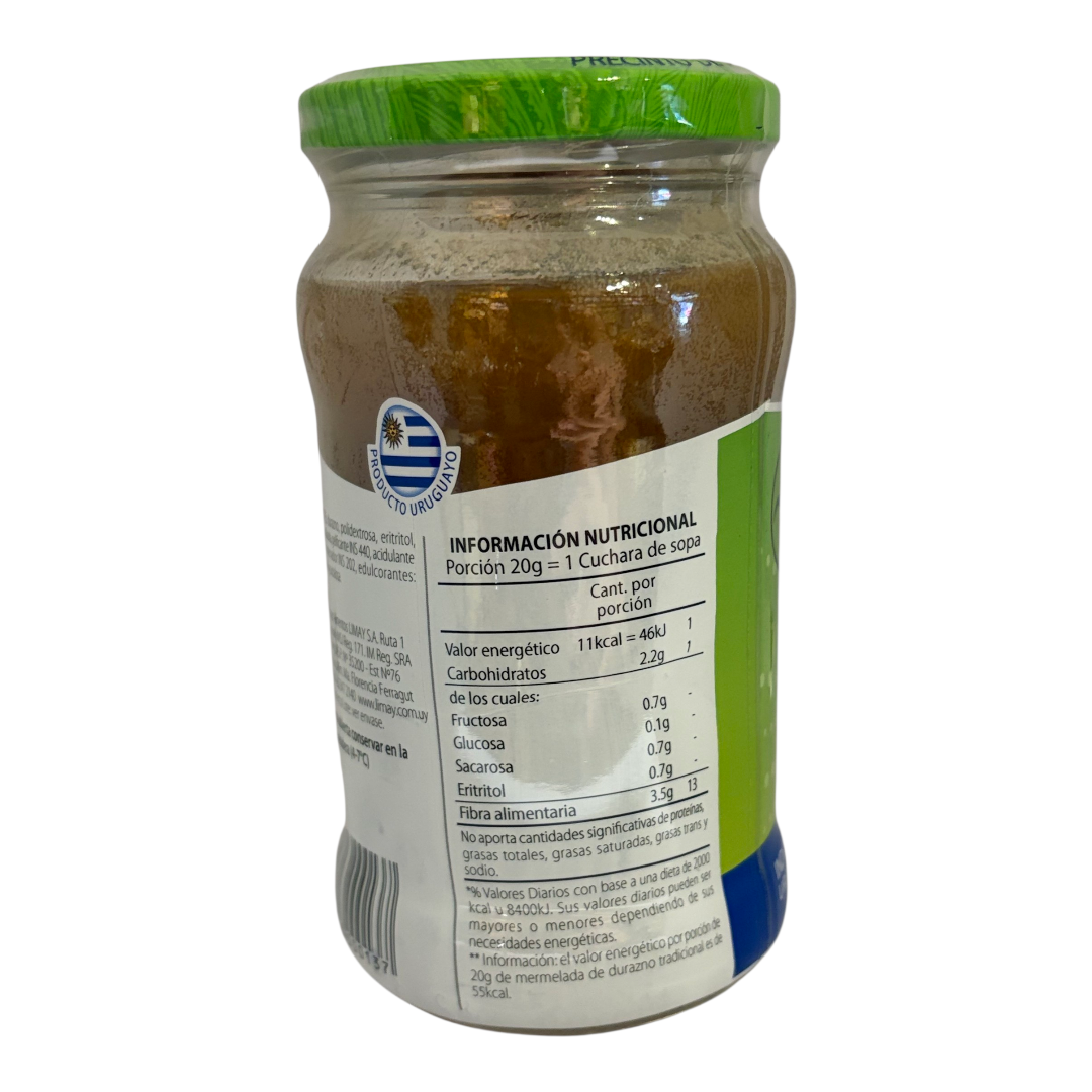 Mermelada de durazno sin azúcar LIMAY 340 gr.