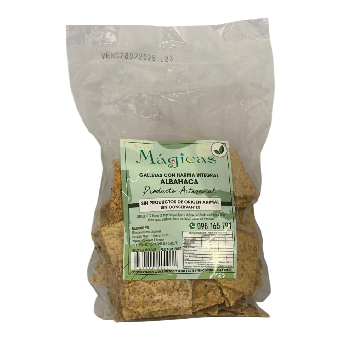 Galletas harina integral y albaca MAGICAS 180Gr