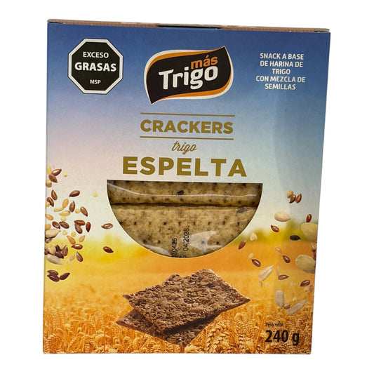 Galleta creckers de trigo ESPELTA 240 Gr