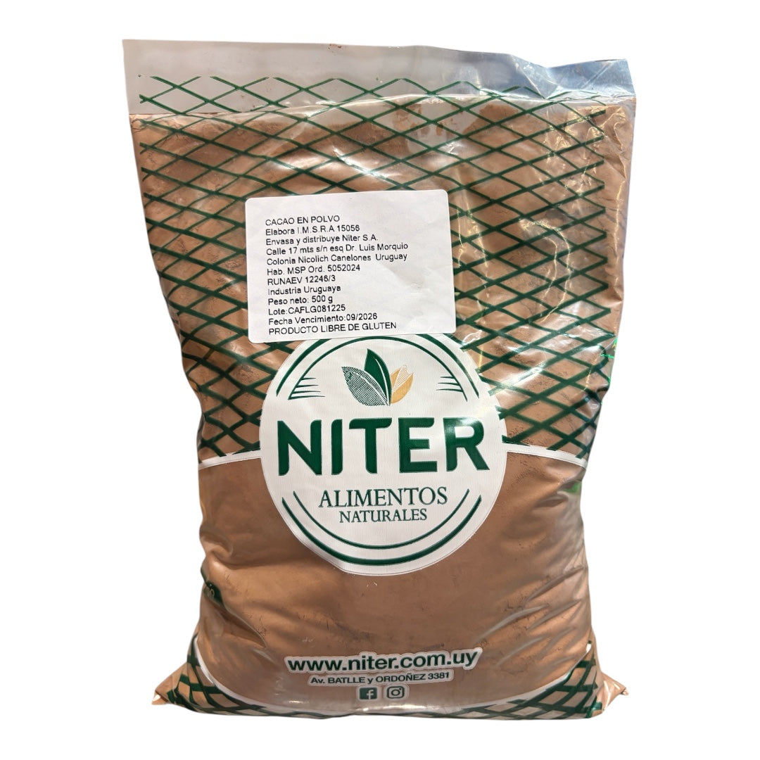 Cacao en polvo sin gluten 500 gr. NITER