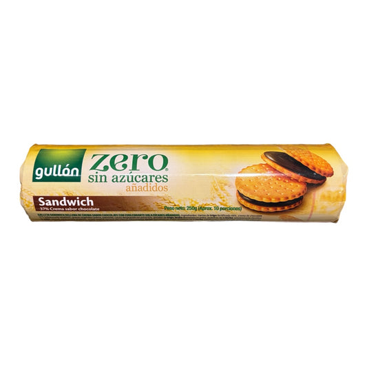 Galletas sandwich sabor chocolate sin azucar 250gr. GUILLON
