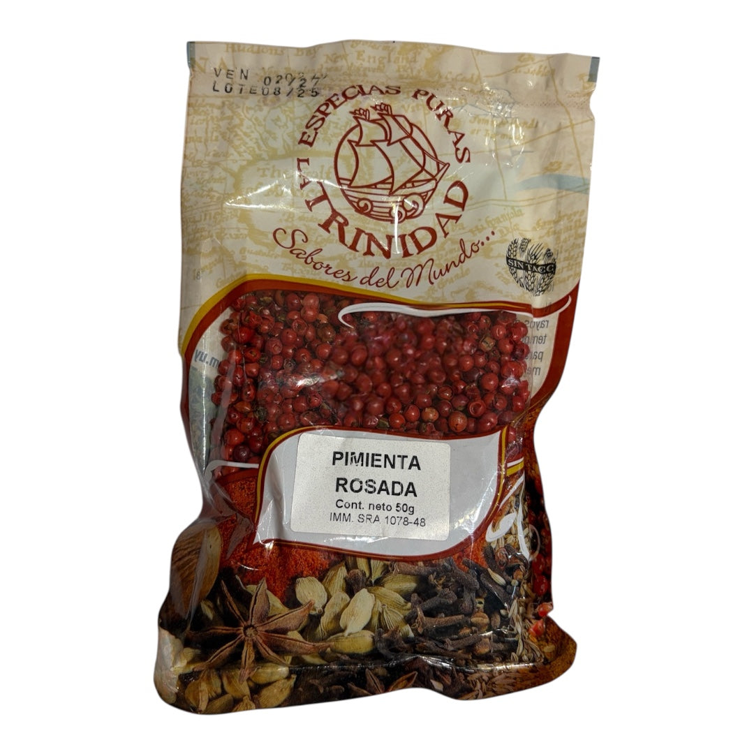 Pimienta rosada grano 50 gr LA TRINIDAD