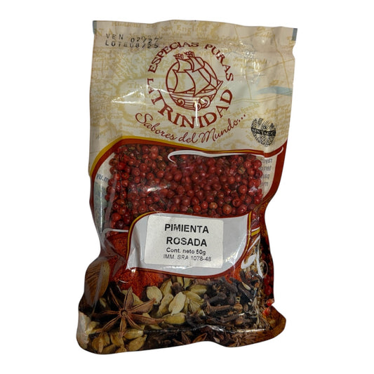 Pimienta rosada grano 50 gr LA TRINIDAD