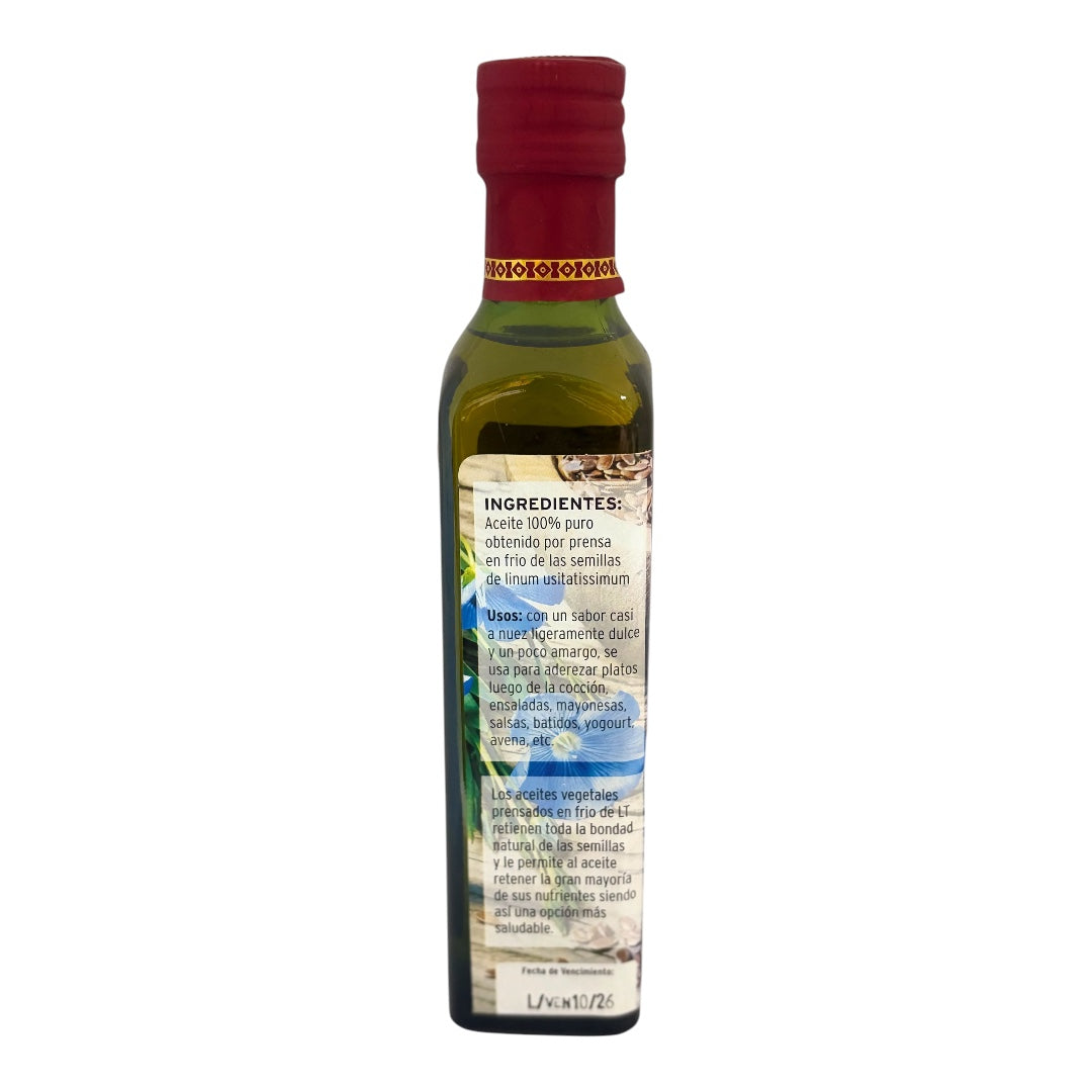 Aceite de semillas de lino LA TRINIDAD 250gr