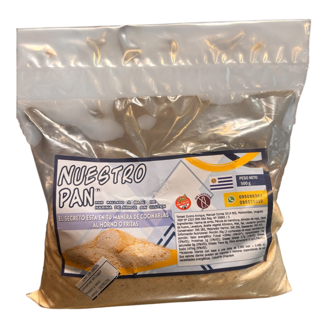 Pan rallado NUESTRO PAN 500gr