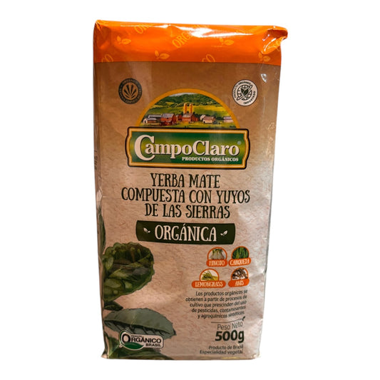 Yerba compuesta con yuyos orgánica CAMPO CLARO 500gr