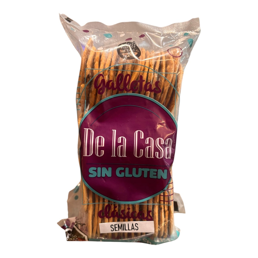 Galletas semillas sin gluten DE LA CASA 200gr