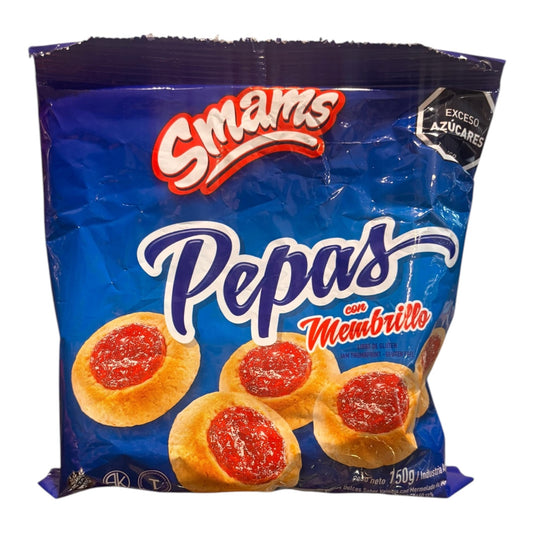 Galletitas Pepas de  membrillo sin gluten SMAMS 150g