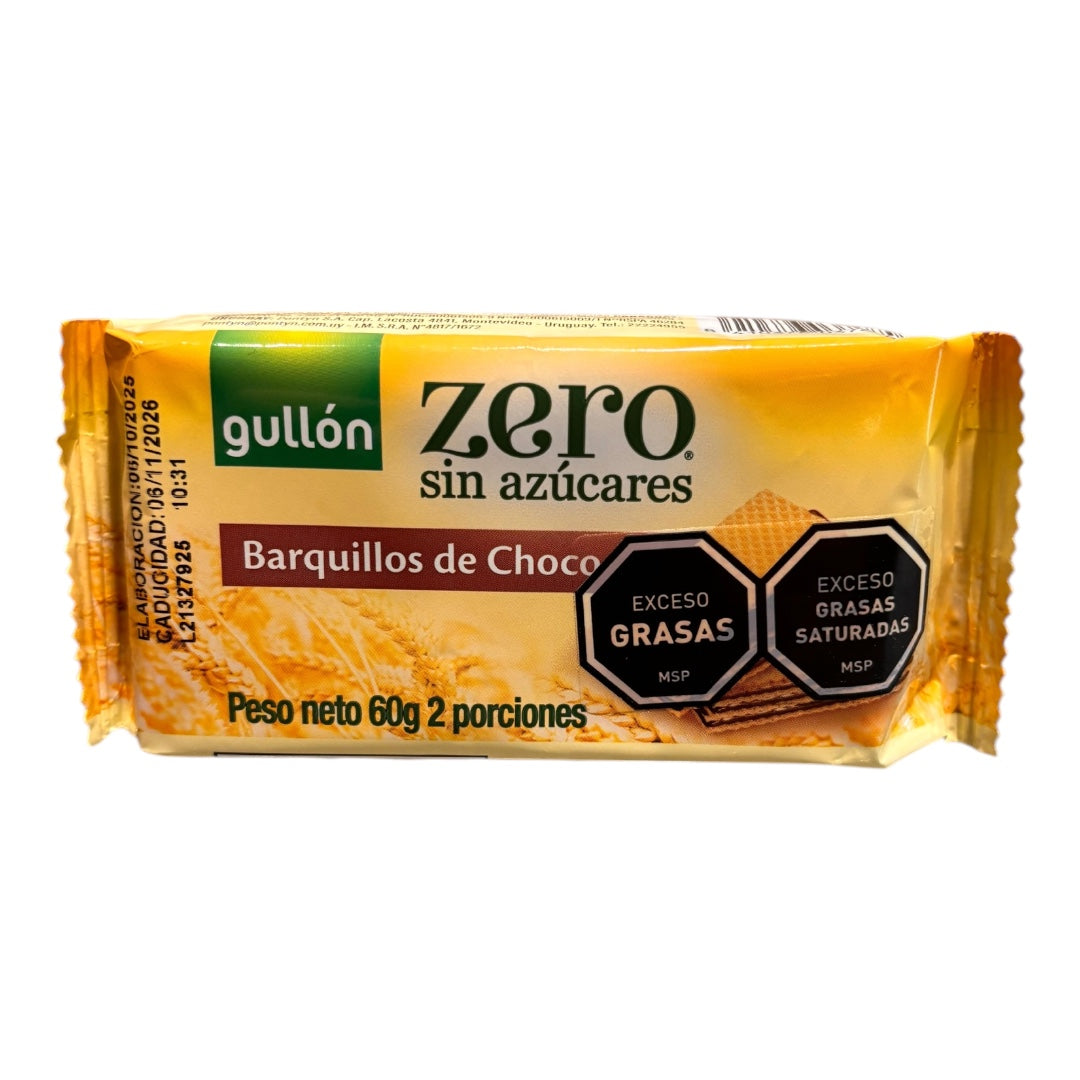 Galletas waffle de chocolate sin azúcar GULLON 60g