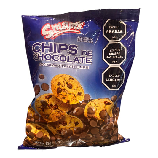 Galletas con chips de dhoco din dluten SMAMS 150g