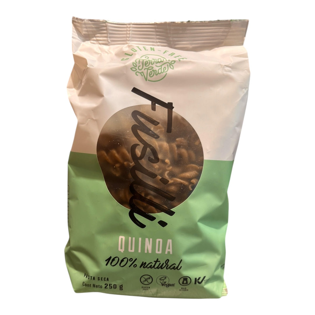 Fusilli de quinoa sin gluten TERRA VERDE 250gr