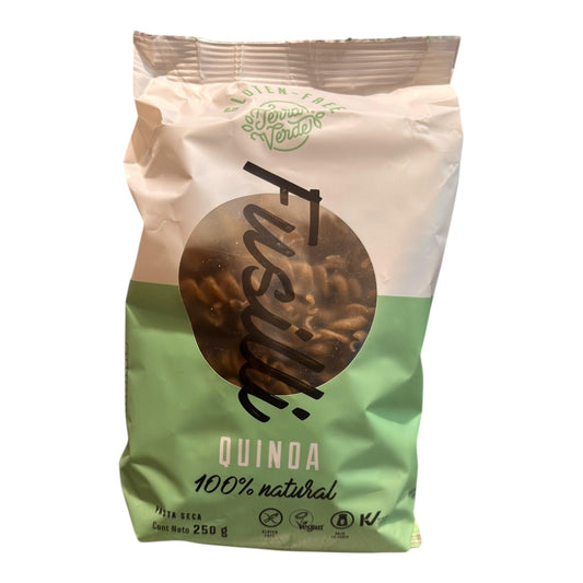 Fusilli de quinoa sin gluten TERRA VERDE 250gr