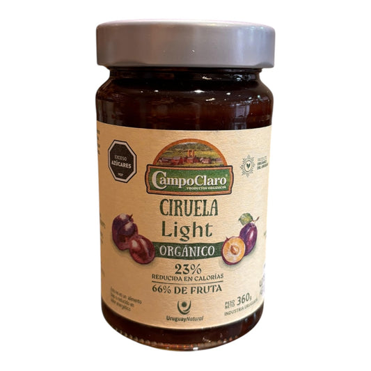 Mermelada de ciruela ligth orgánica CAMPO CLARO 360gr