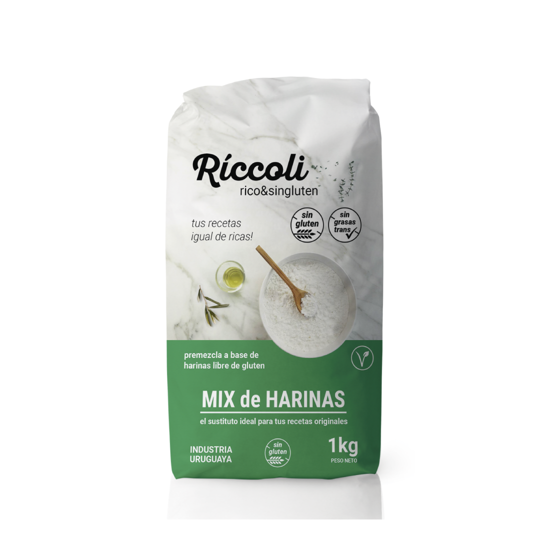 Mix de harinas libre de gluten Riccoli VEGANA -  1kg